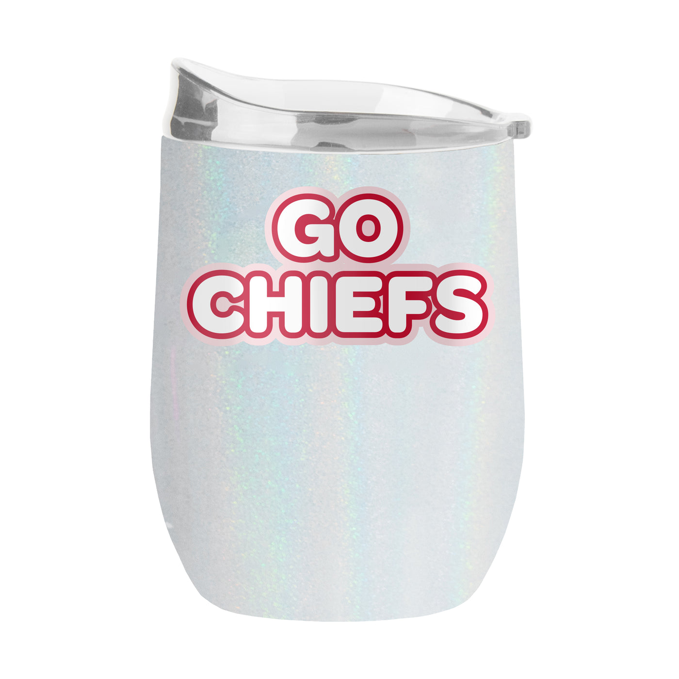 Kansas City Chiefs 16oz Bubble Iridescent Curved Tumbler