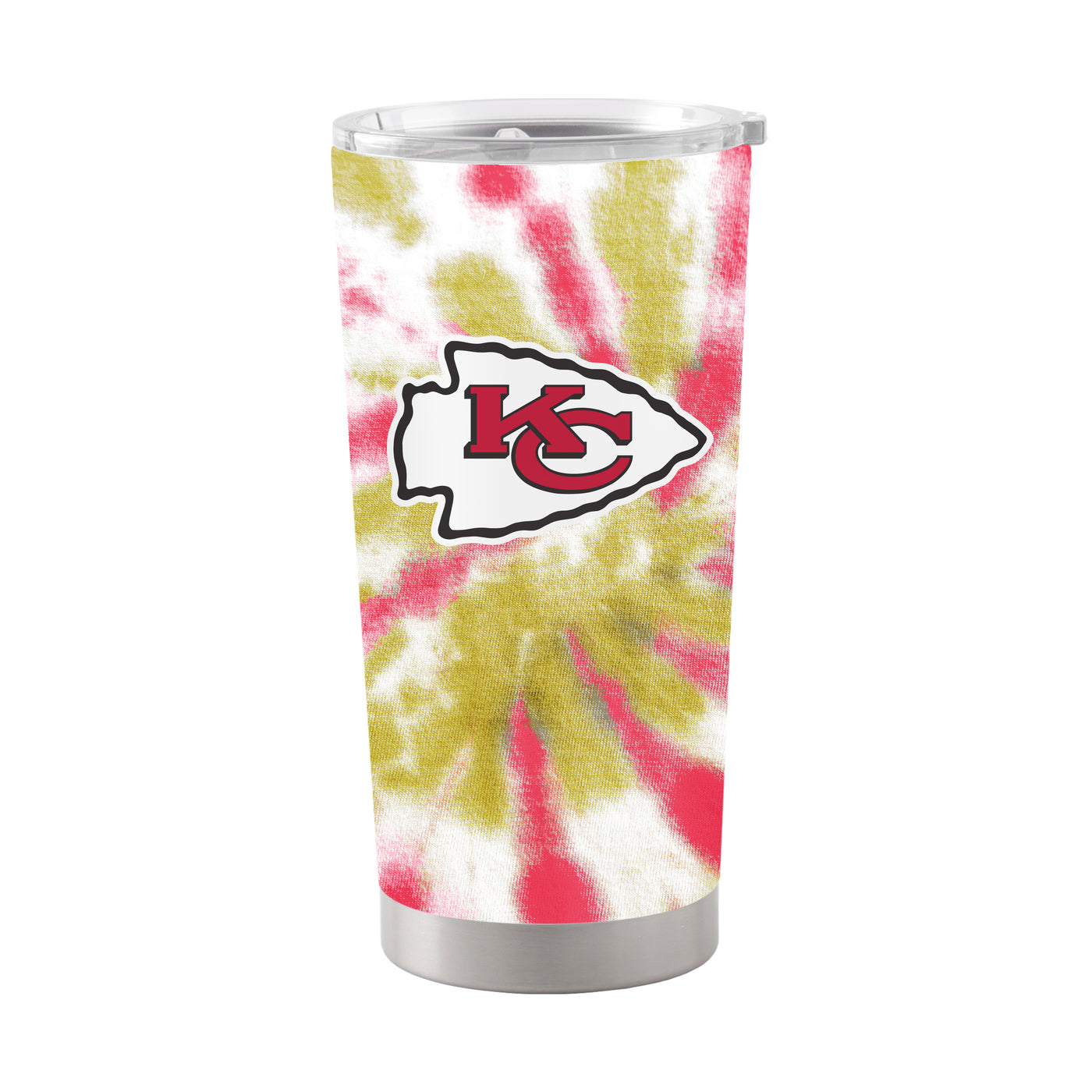 Kansas City Chiefs 20oz Tie Dye Stainless Steel Tumbler