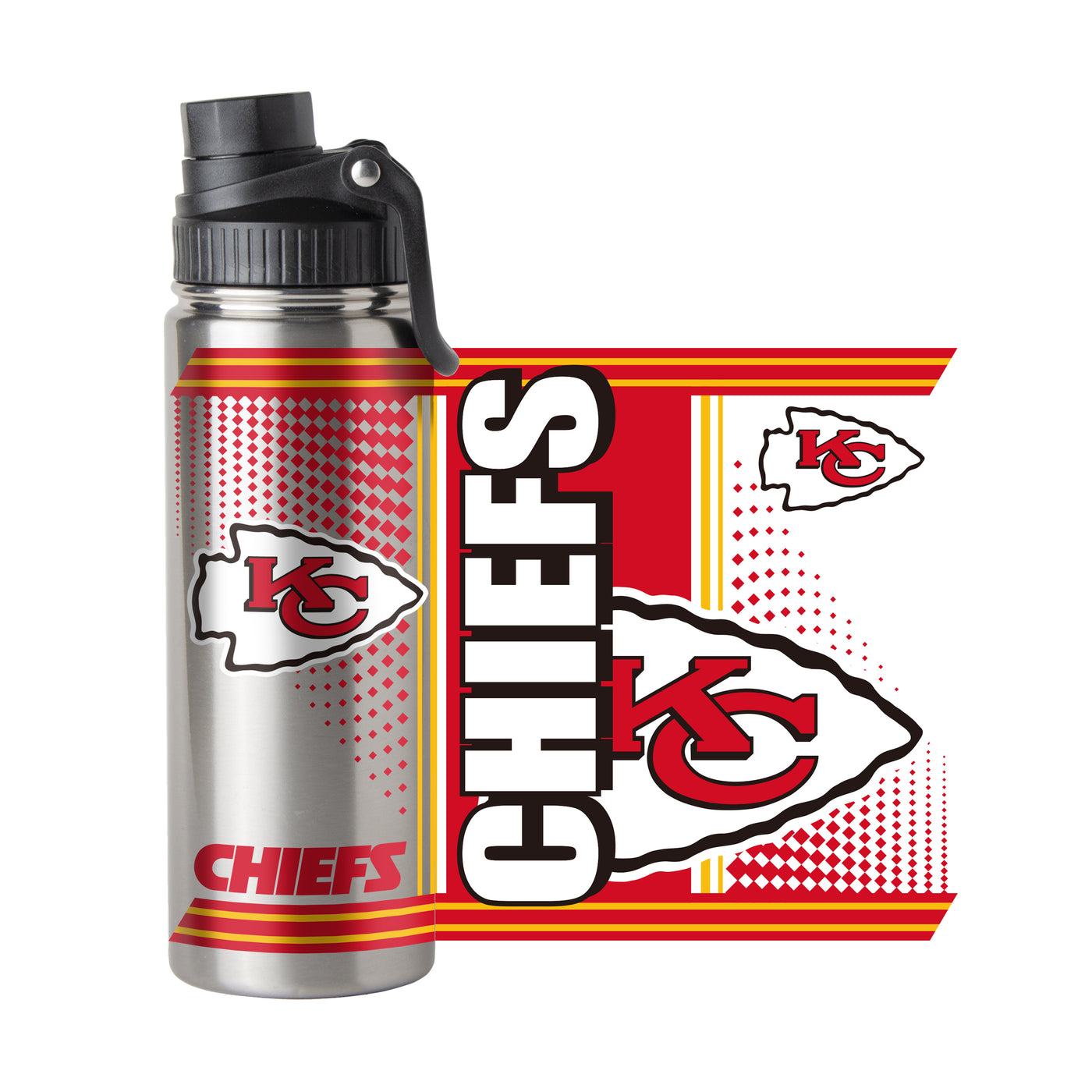 Kansas City Chiefs 21oz Hero Twist Top Bottle