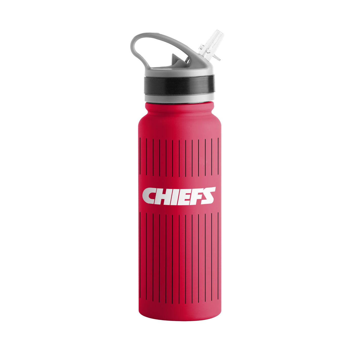 Kansas City Chiefs 25oz Pinstripe SingleWall FlipTop Bottle