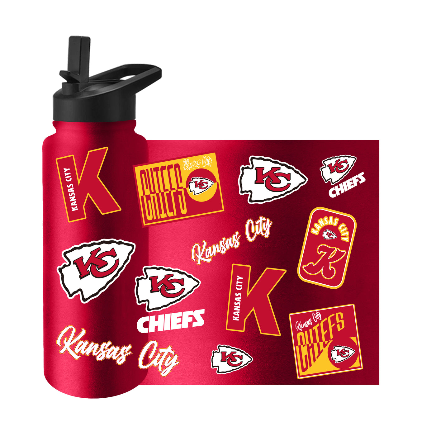Kansas City Chiefs 34oz Dreamweave Quencher Bottle