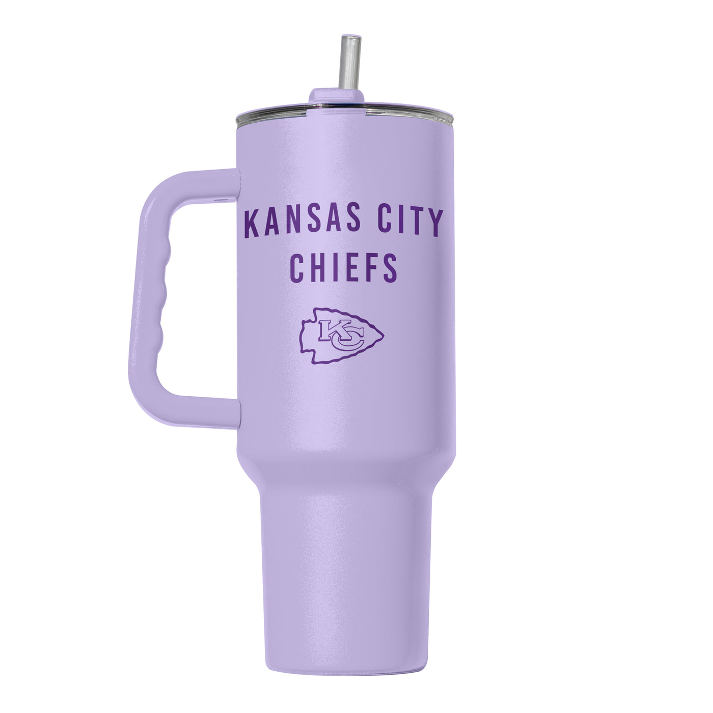 Kansas City Chiefs 40oz Tonal Lavender Powder Coat Tumbler - Logo Brands