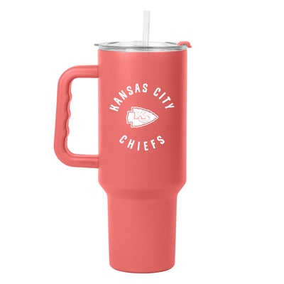 Kansas City Chiefs 40oz Coral Powder Coat Tumbler
