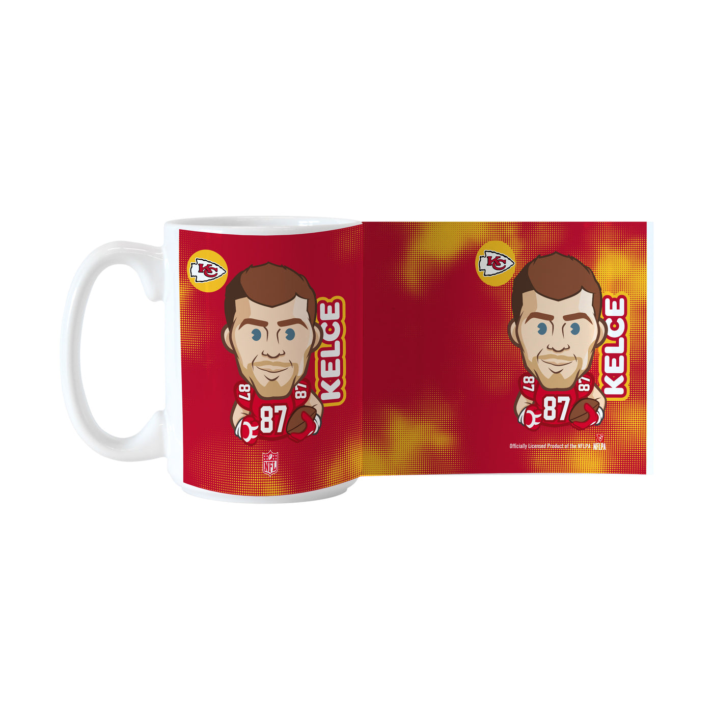 Kansas City Chiefs Travis Kelce Caricature 15oz Sublimated Mug