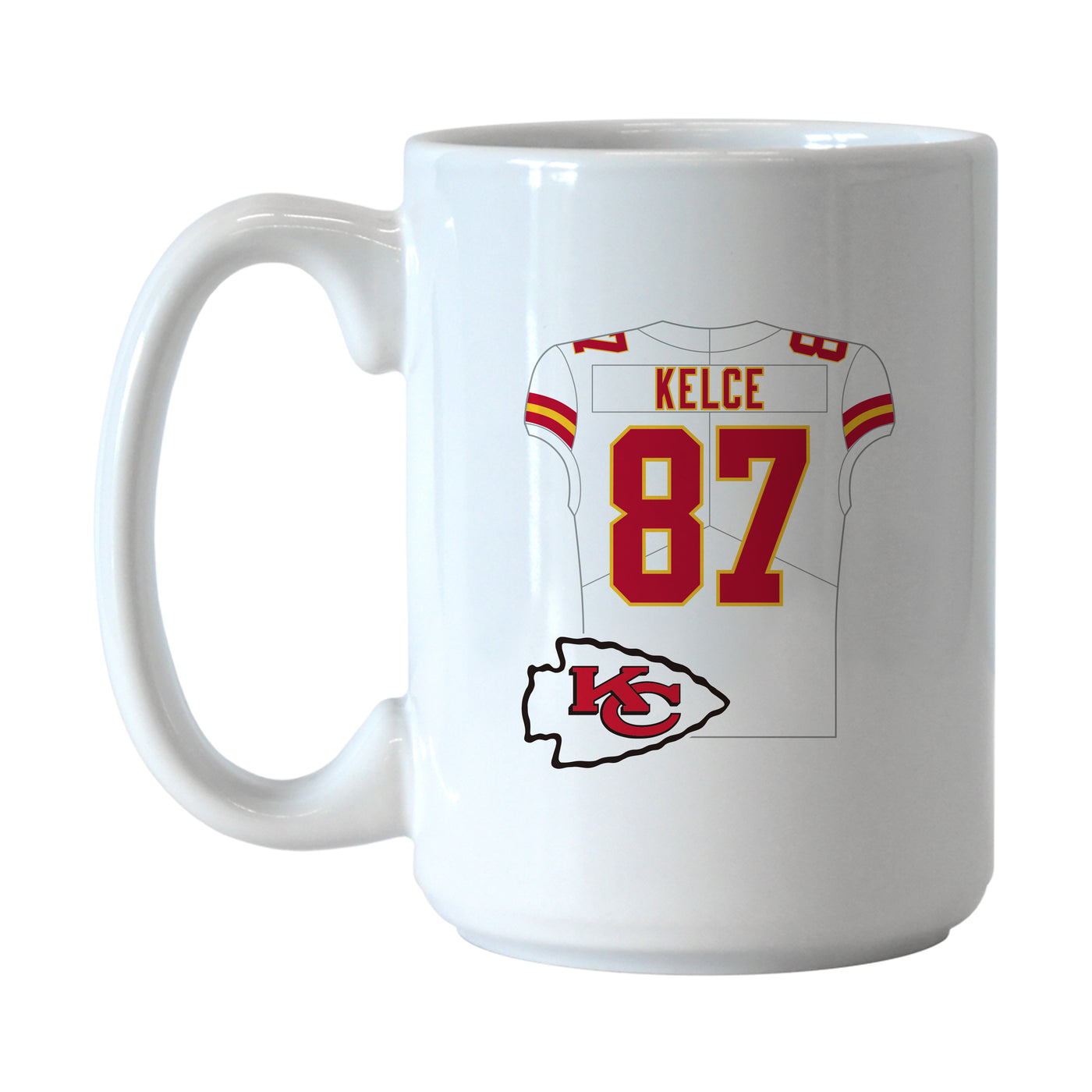 Kansas City Chiefs Travis Kelce Jersey 15oz Sublimated Mug