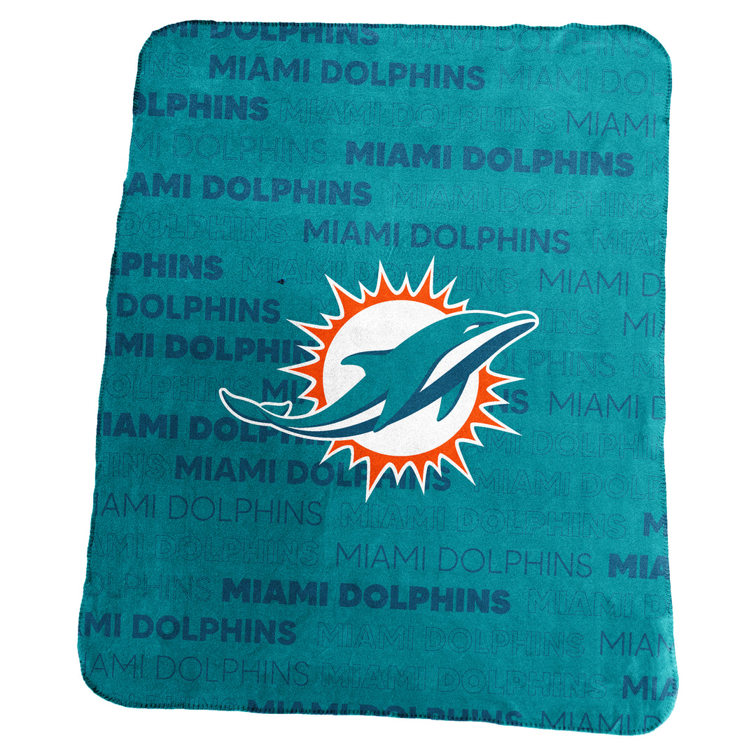 Logo Brands Miami Dolphins Four-pack Beer Flight Glass Set In Clear