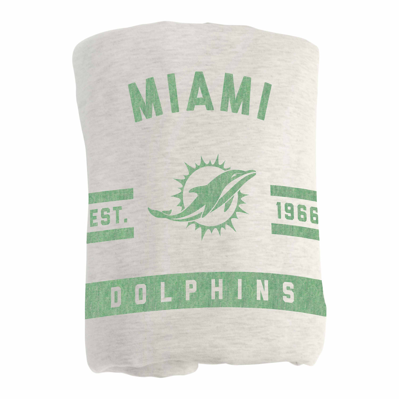 Miami Dolphins Oatmeal Sweatshirt Blanket