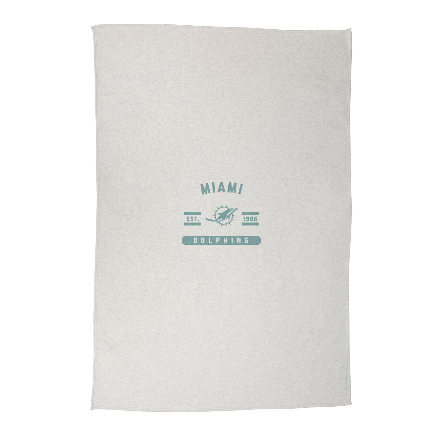 Miami Dolphins Oatmeal Sweatshirt Blanket