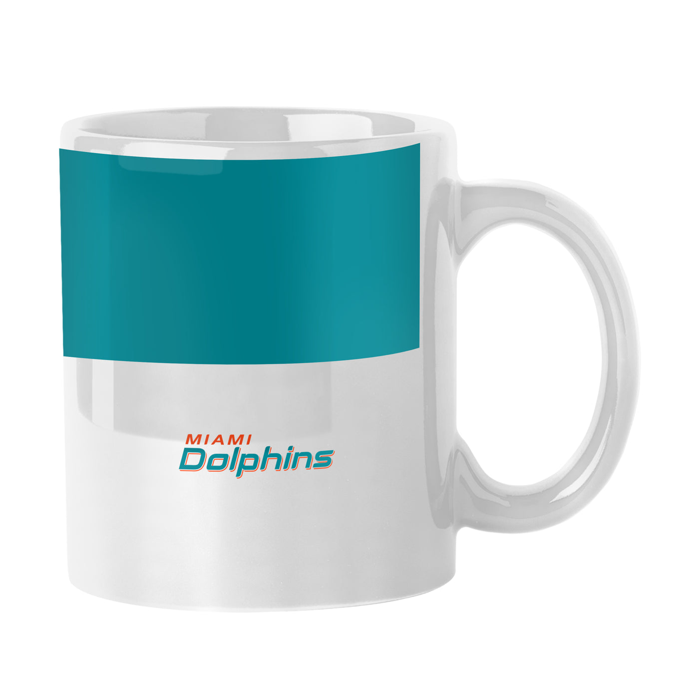 Miami Dolphins 11oz Colorblock Sublimated Mug