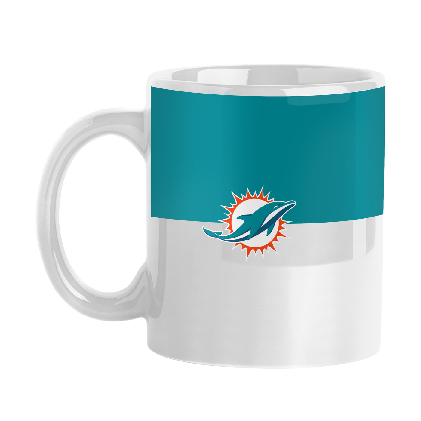 Miami Dolphins 11oz Colorblock Sublimated Mug