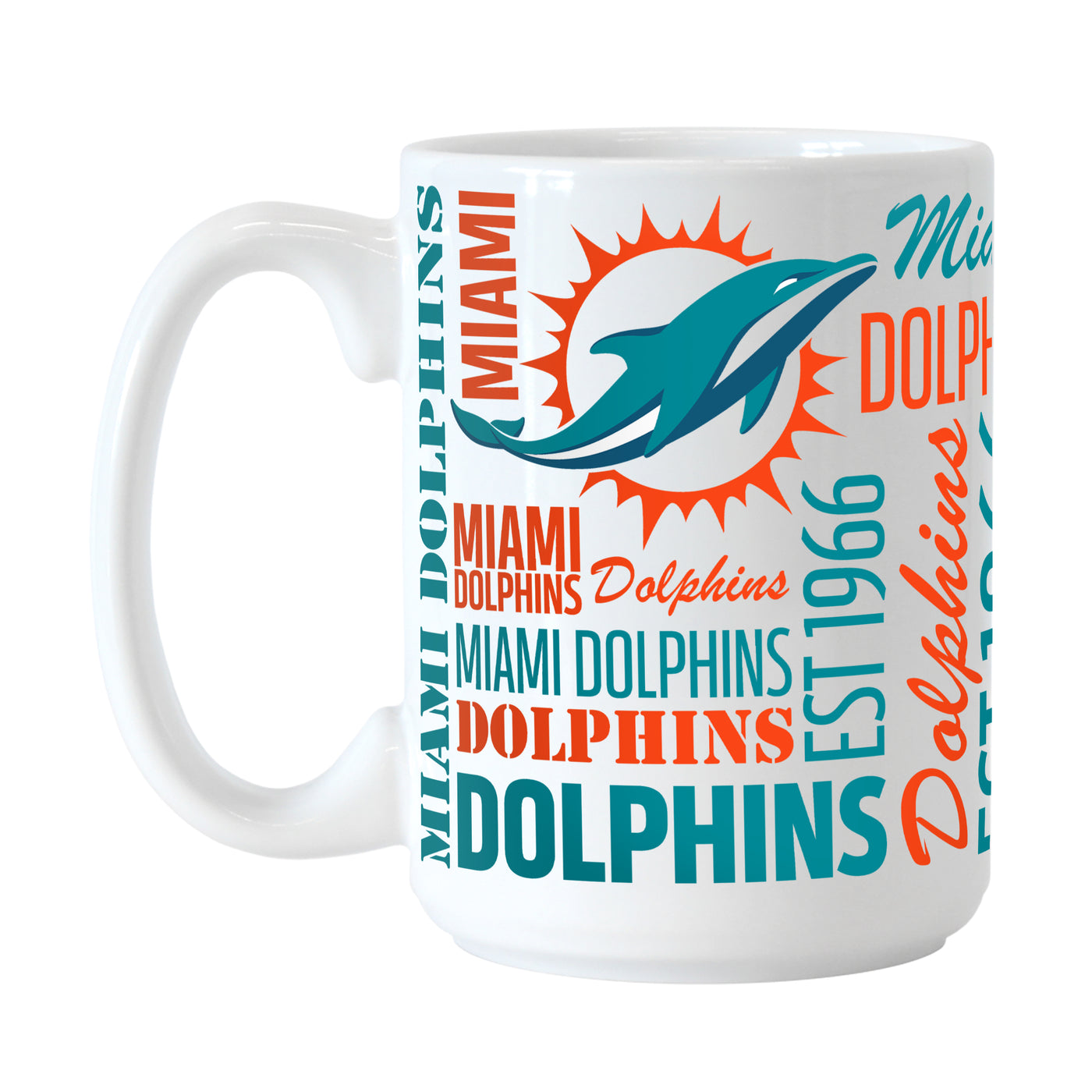 Miami Dolphins 15oz Spirit Sublimated Mug