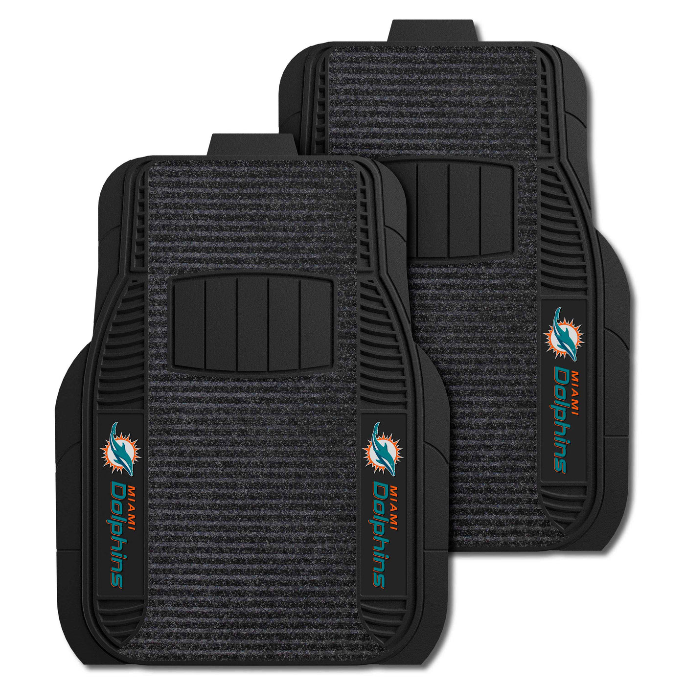 NFL - Miami Dolphins 2-pc Deluxe Car Mat Set