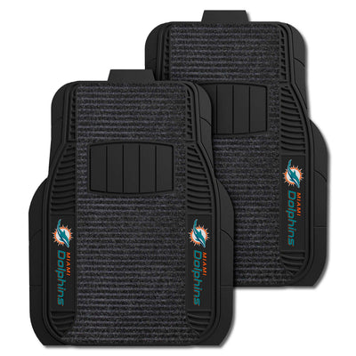 NFL - Miami Dolphins 2-pc Deluxe Car Mat Set
