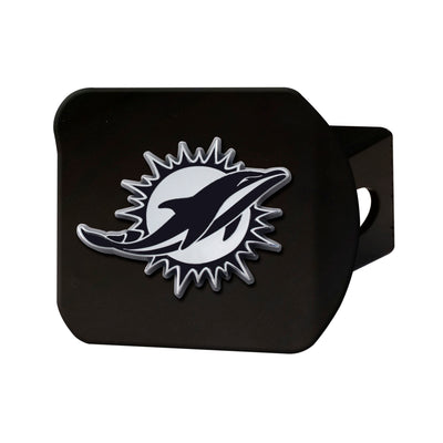 NFL - Miami Dolphins Chrome on Black Hitch Cover