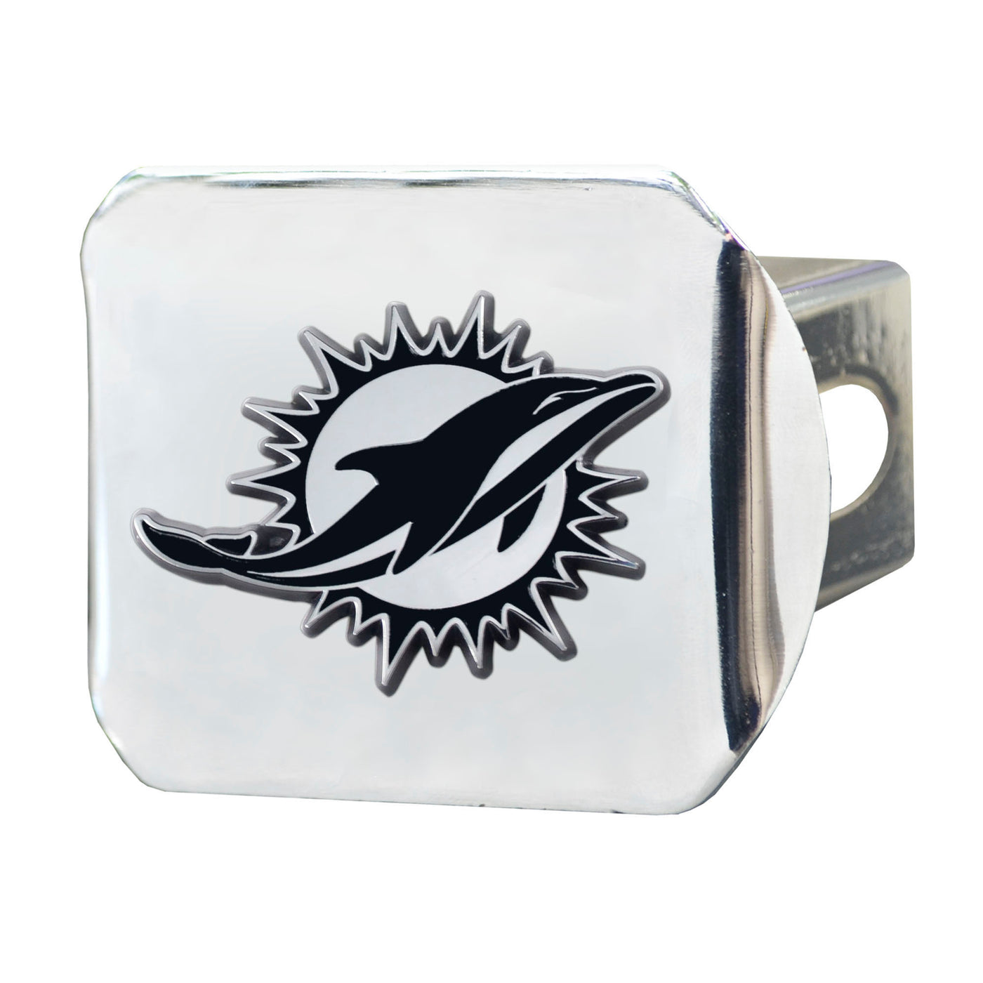NFL - Miami Dolphins Chrome on Chrome Hitch Cover