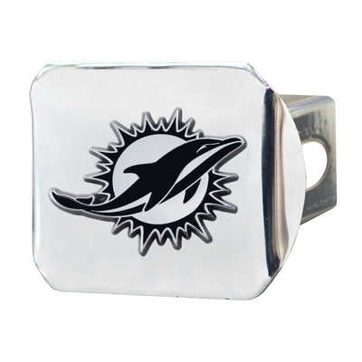 NFL - Miami Dolphins Chrome on Chrome Hitch Cover