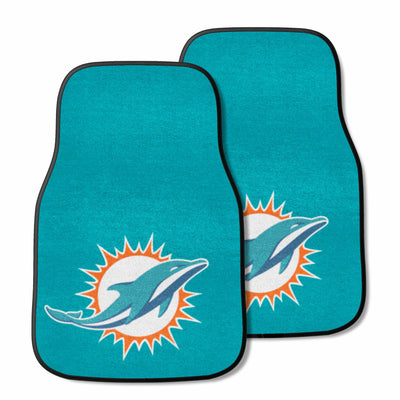 NFL - Miami Dolphins 2-pc Carpet Car Mat Set