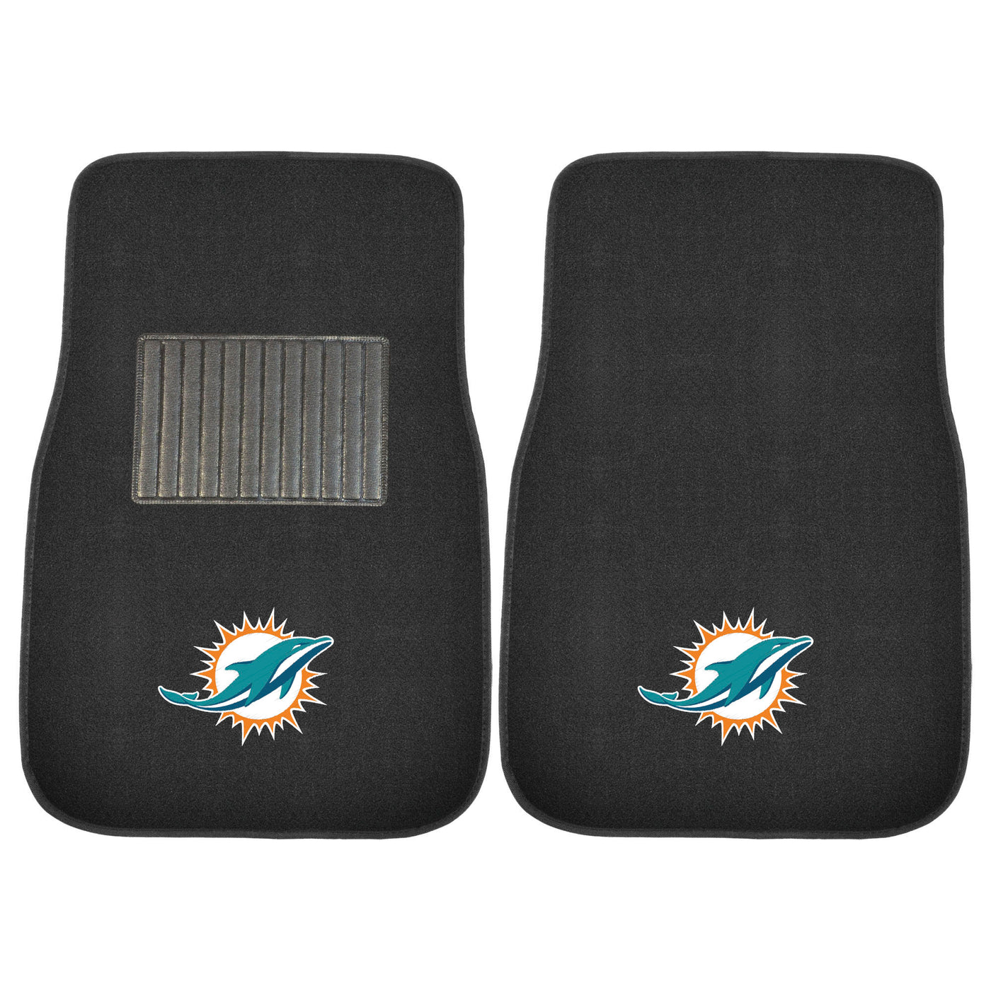 NFL - Miami Dolphins 2-pc Embroidered Car Mat Set