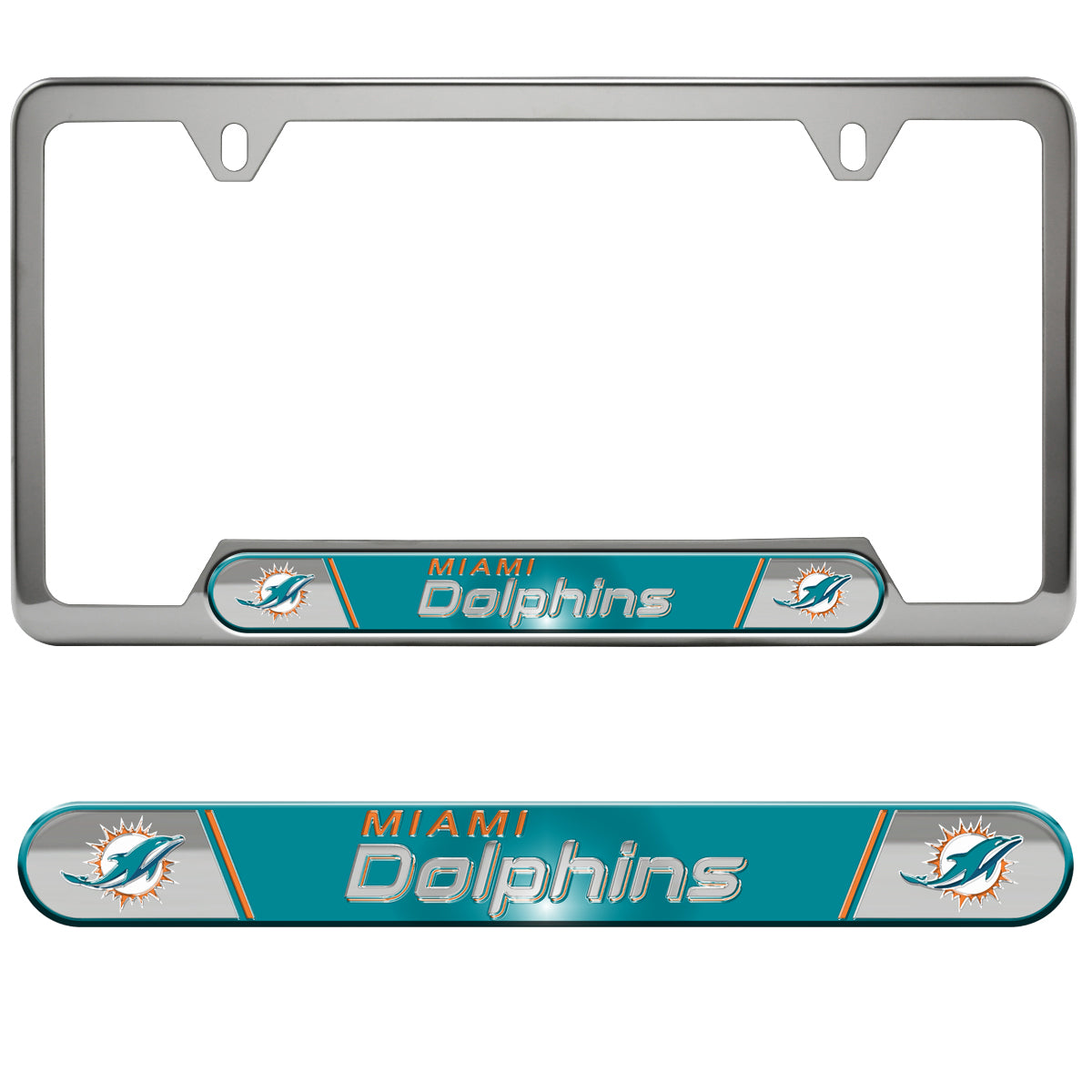 NFL - Miami Dolphins Embossed License Plate Frame
