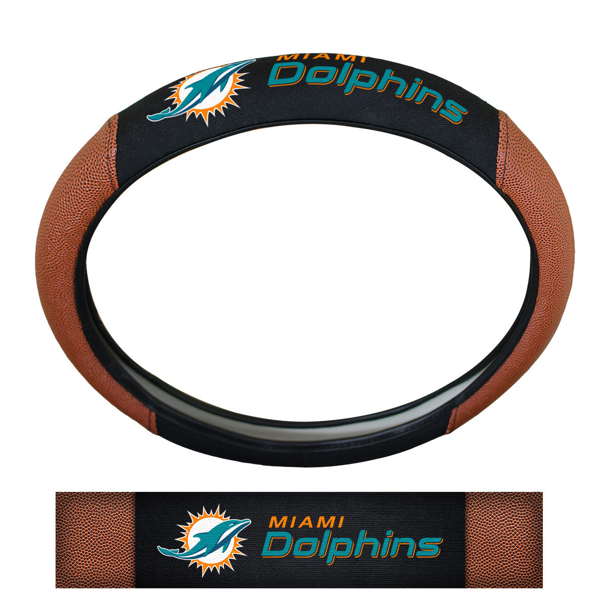 NFL - Miami Dolphins Sports Grip Steering Wheel Cover