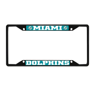 NFL - Miami Dolphins Black License Plate Frame