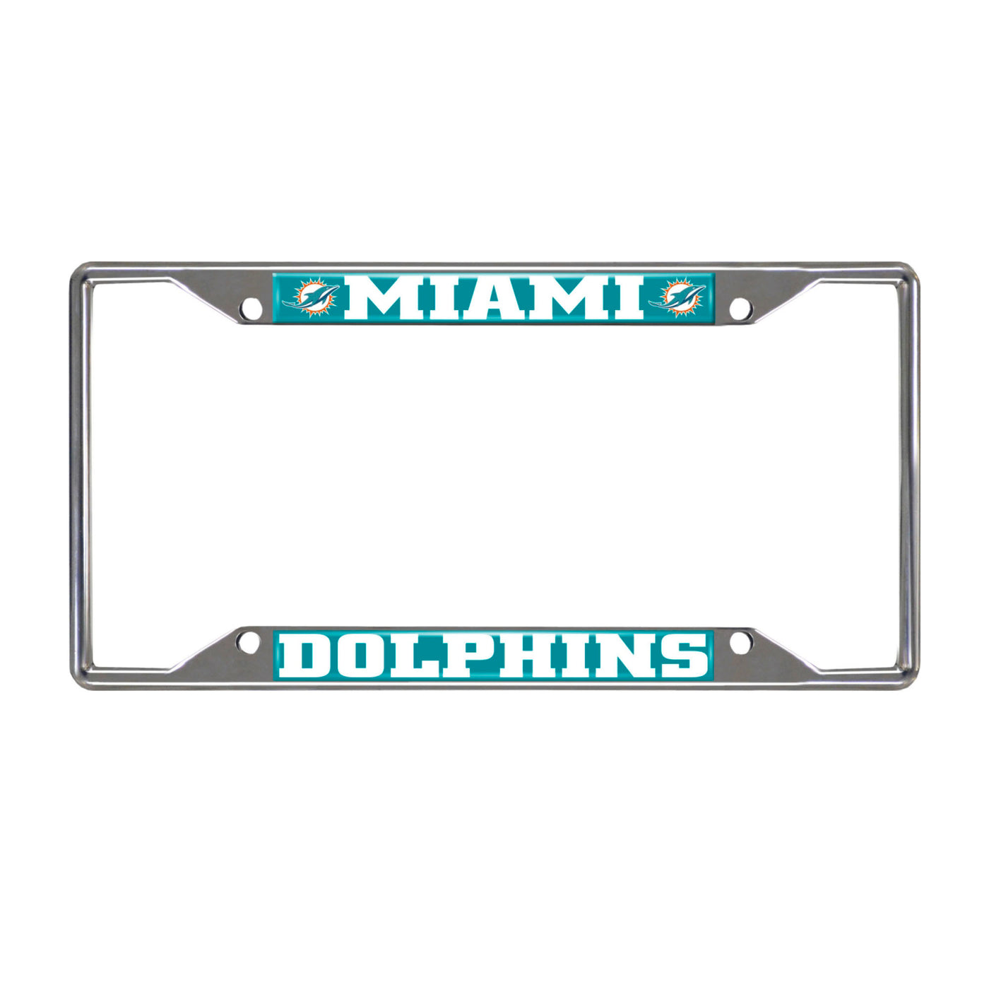NFL - Miami Dolphins Chrome License Plate Frame