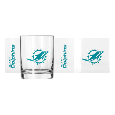 Miami Dolphins 14oz Gameday Rocks Glass