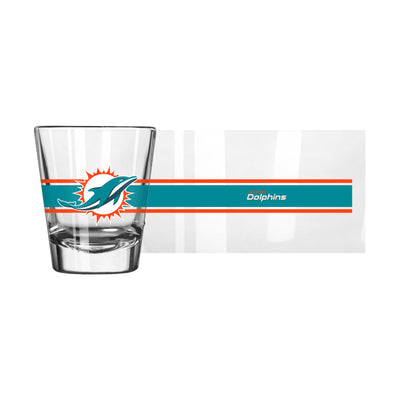 Miami Dolphins 2oz Stripe Shot Glass