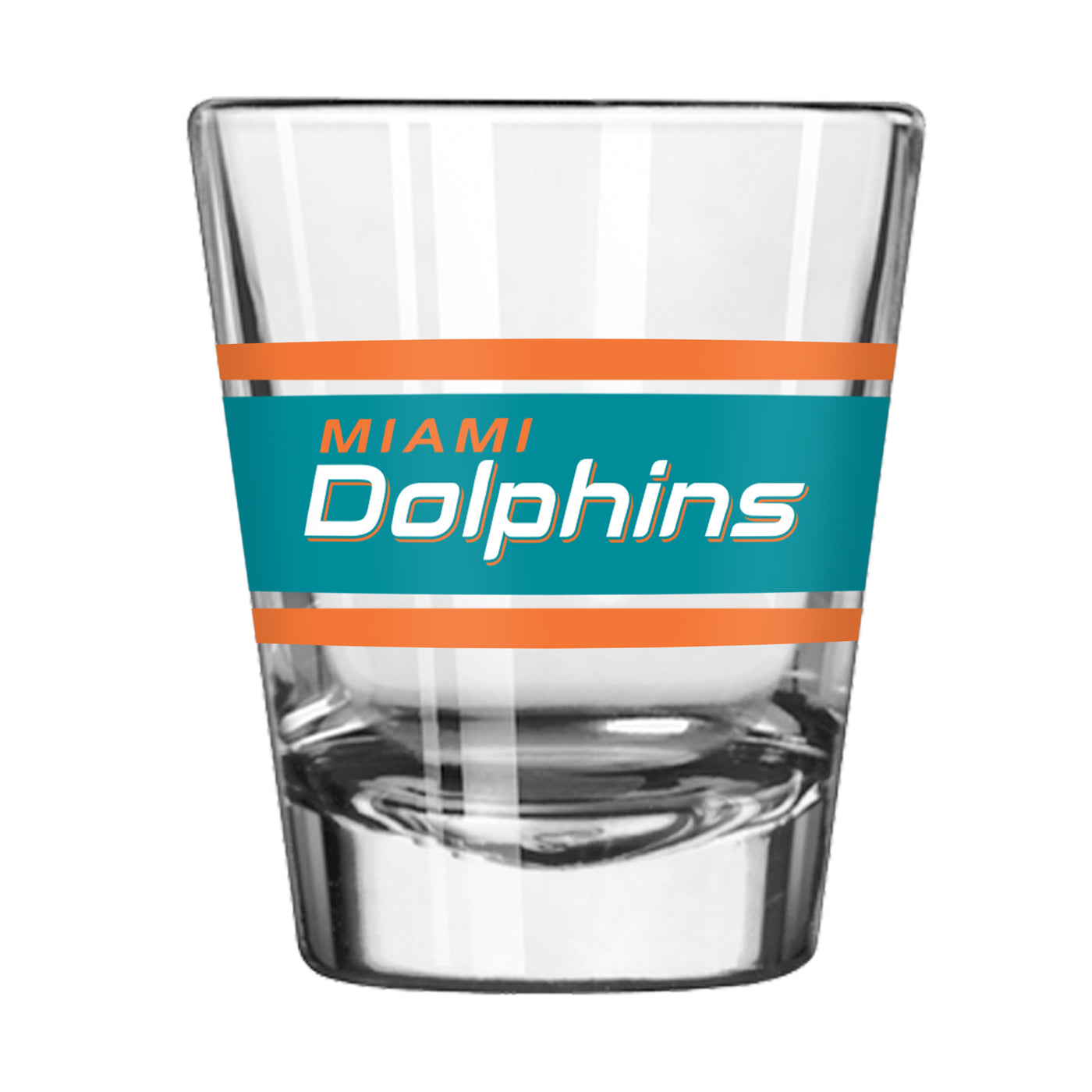Miami Dolphins 2oz Stripe Shot Glass
