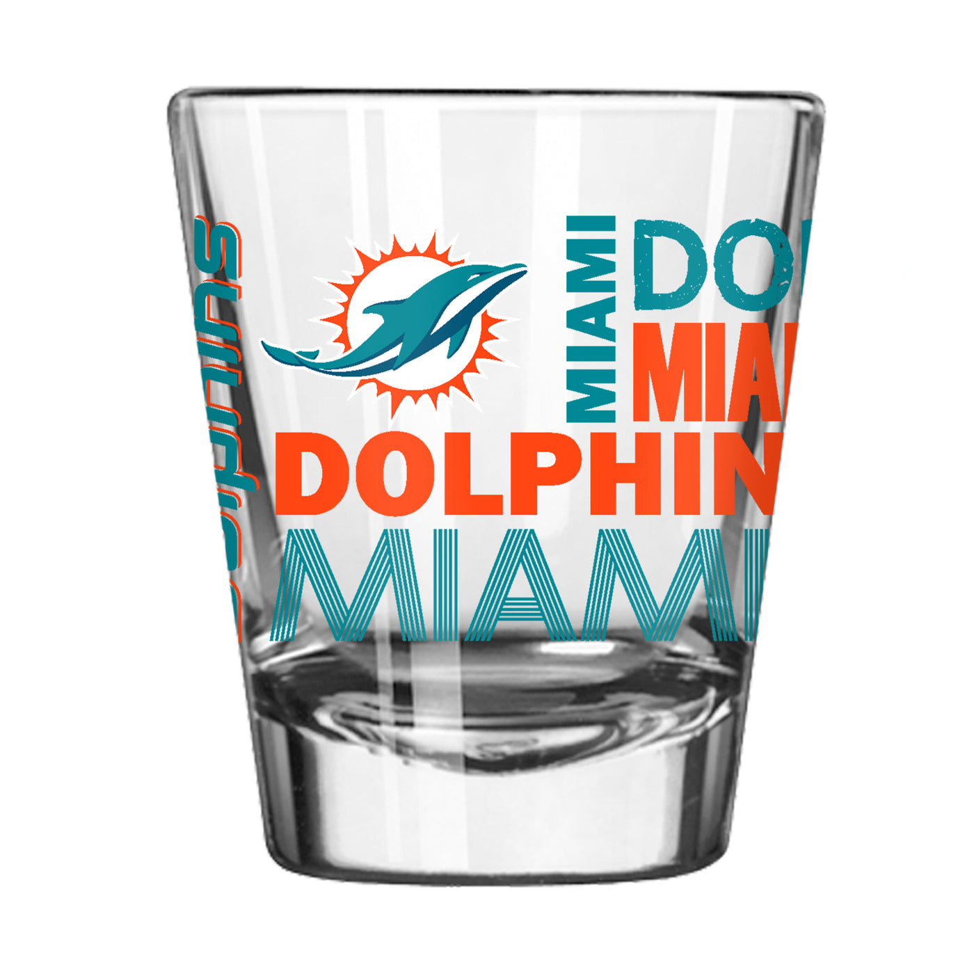 Miami Dolphins 2oz Spirit Shot Glass