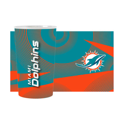 Miami Dolphins Geometric Hardwall Cup 4 Pack
