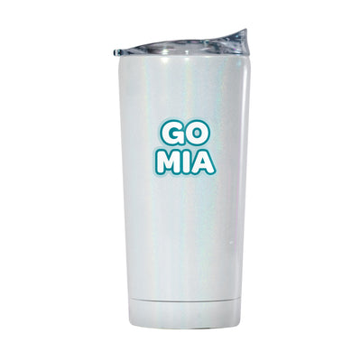 Miami Dolphins 20oz Bubble Iridescent Tumbler - Logo Brands