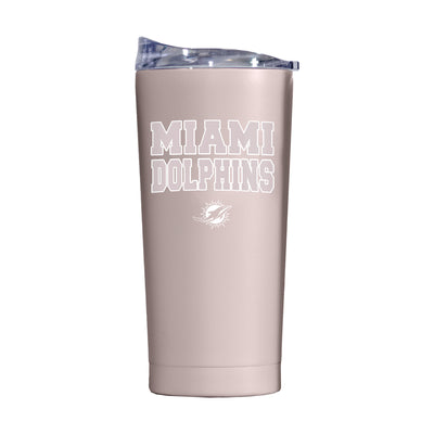 Miami Dolphins 20oz Stencil Powder Coat Tumbler