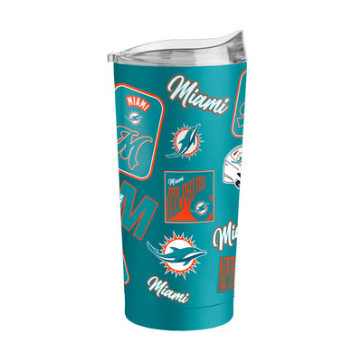 Miami Dolphins 20oz Dreamweave Powder Coat Tumbler