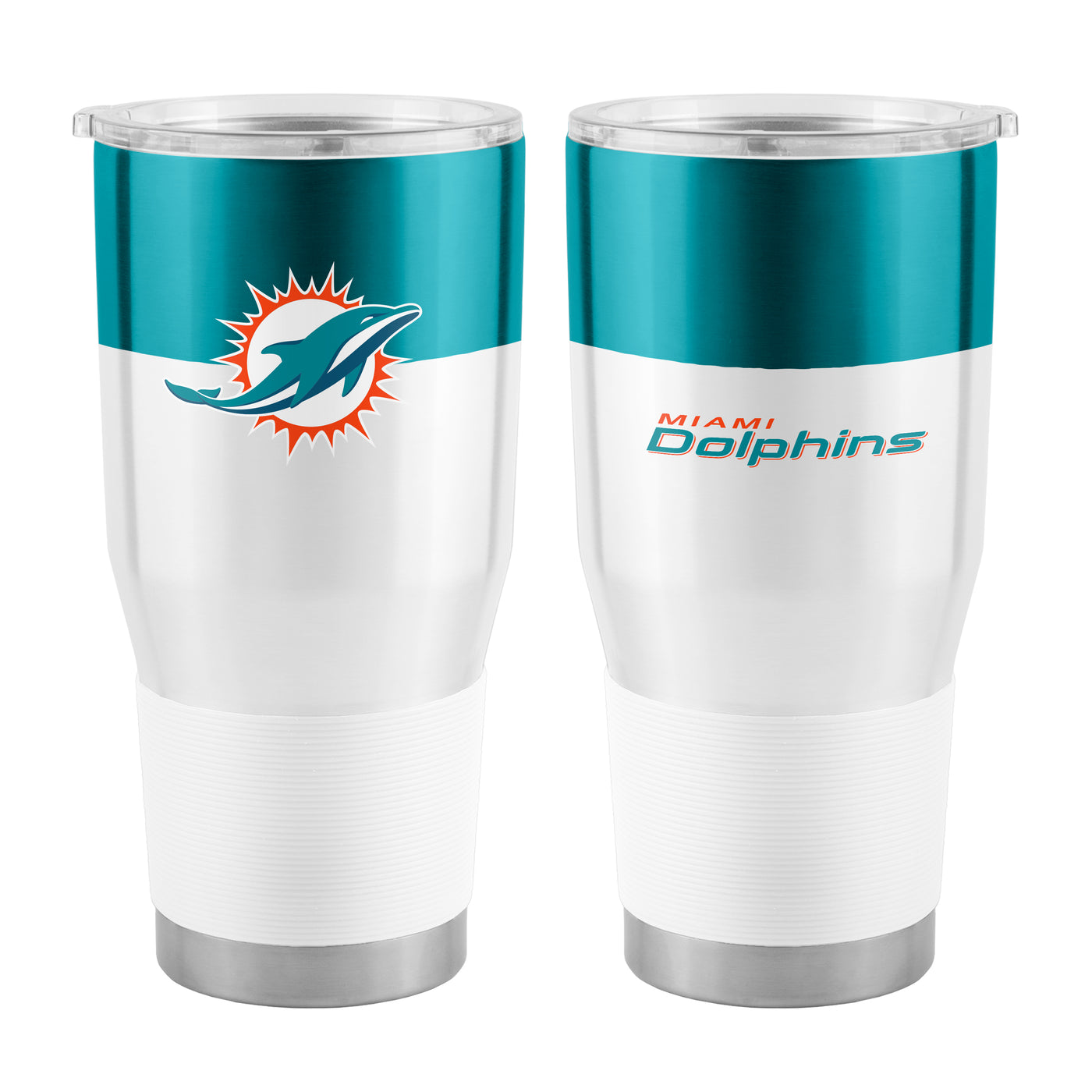 Miami Dolphins 30oz Colorblock Stainless Tumbler