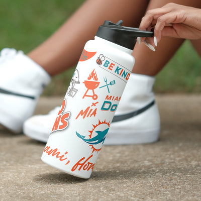 Miami Dolphins 34oz Native Quencher Bottle