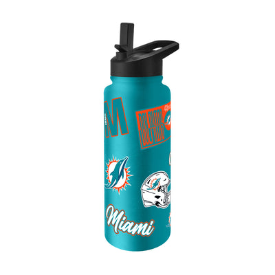 Miami Dolphins 34oz Dreamweave Quencher Bottle