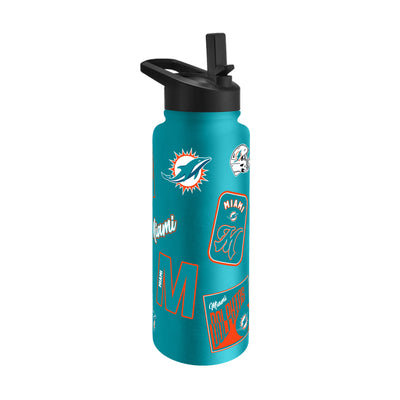Miami Dolphins 34oz Dreamweave Quencher Bottle