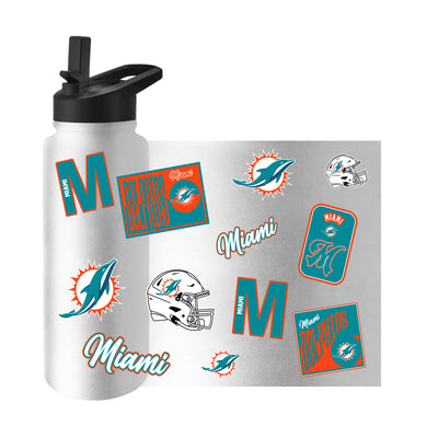 Miami Dolphins Dream Weave 34oz Quencher Bottle