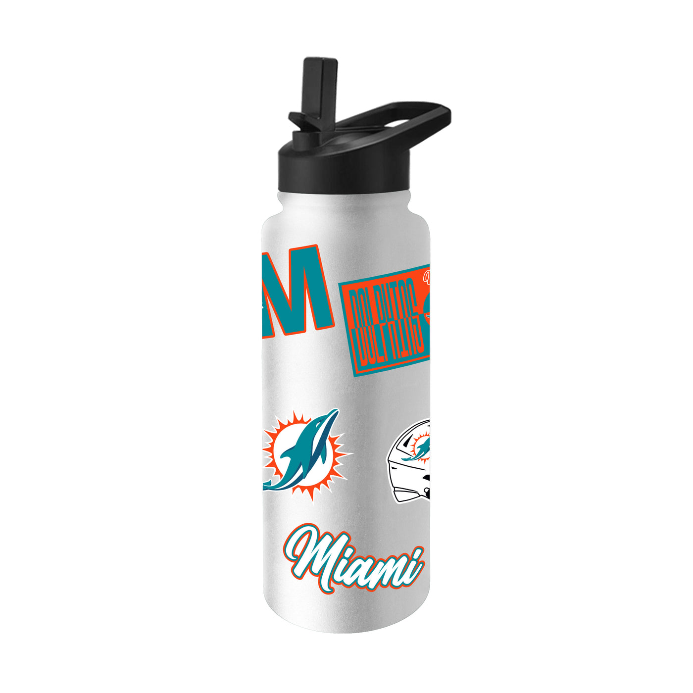 Miami Dolphins Dream Weave 34oz Quencher Bottle