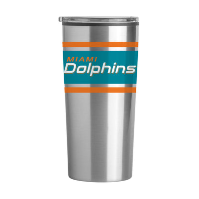 Miami Dolphins Stripe 20 oz Fusion Tumbler