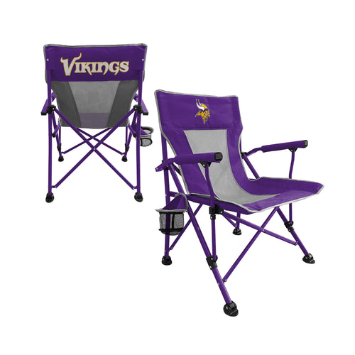 Minnesota Vikings hard armchair from Logo Brands, featuring team logo and durable furniture design for sports fans.