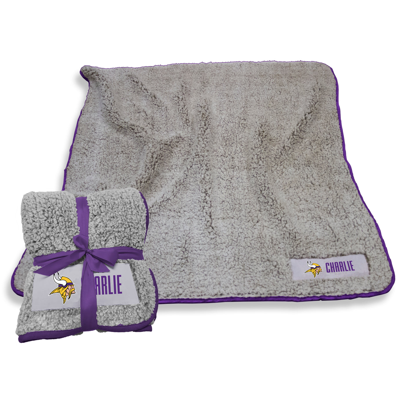 Minnesota Vikings Personalized Frosty Fleece - Logo Brands