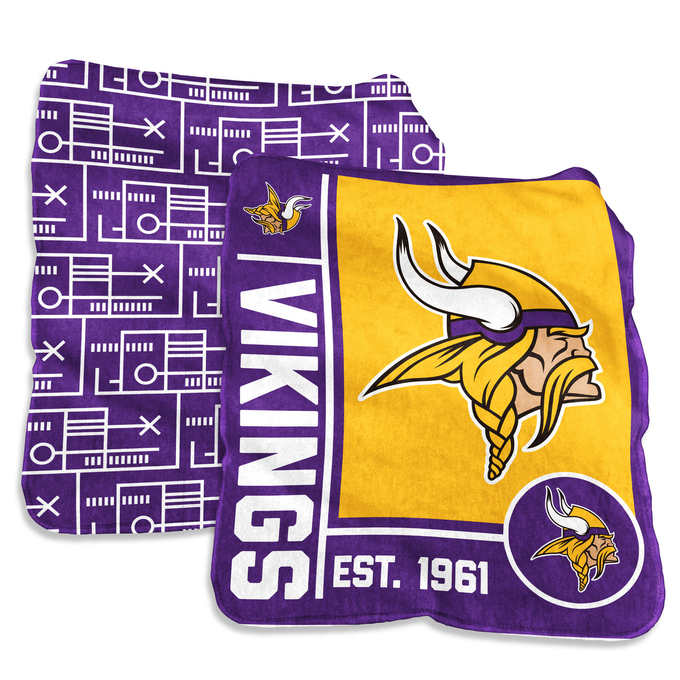 Minnesota Vikings 60x70 Super Plush Blanket - Logo Brands