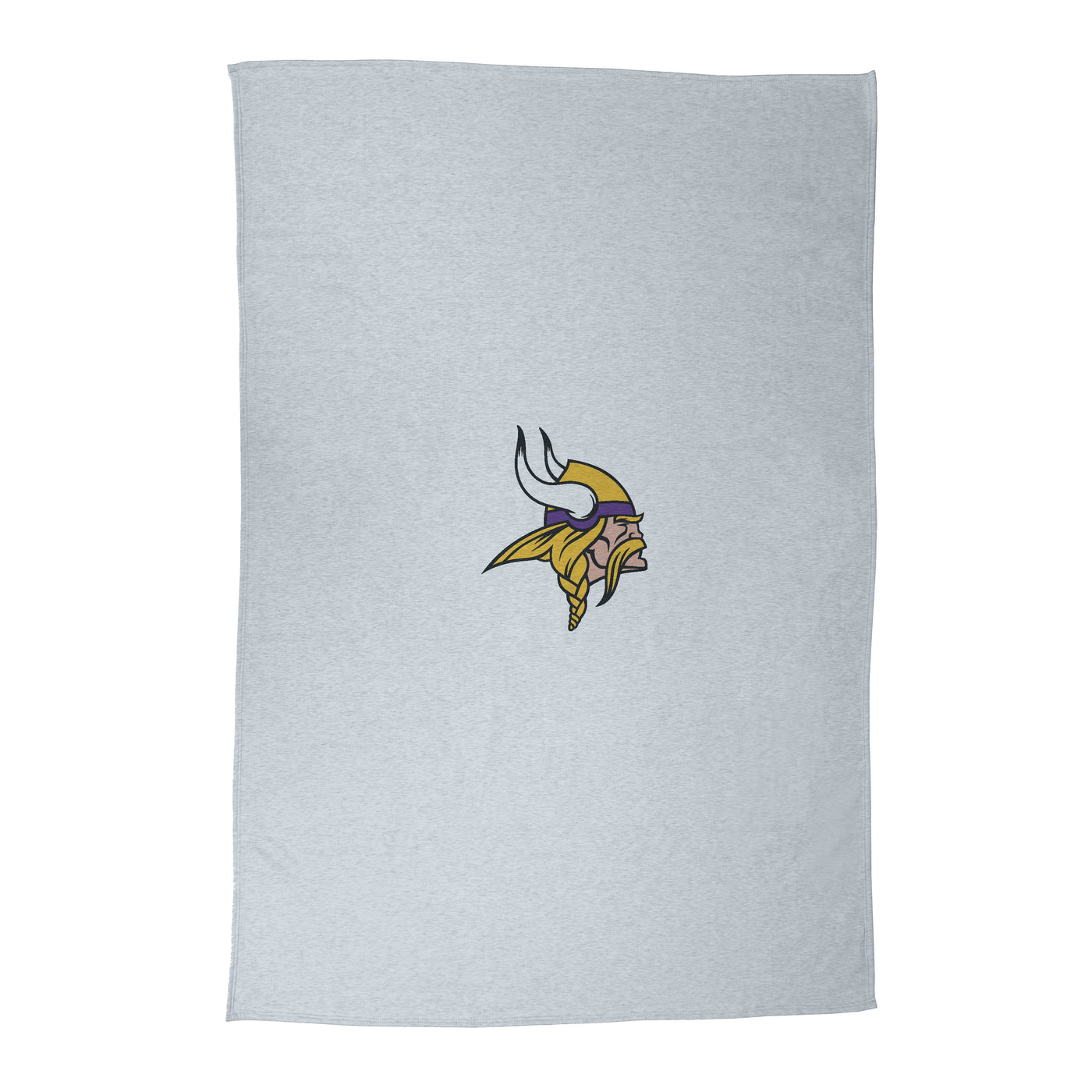 Minnesota Vikings Primary Logo Athletic Gray Sublimated Sweatshirt Blanket