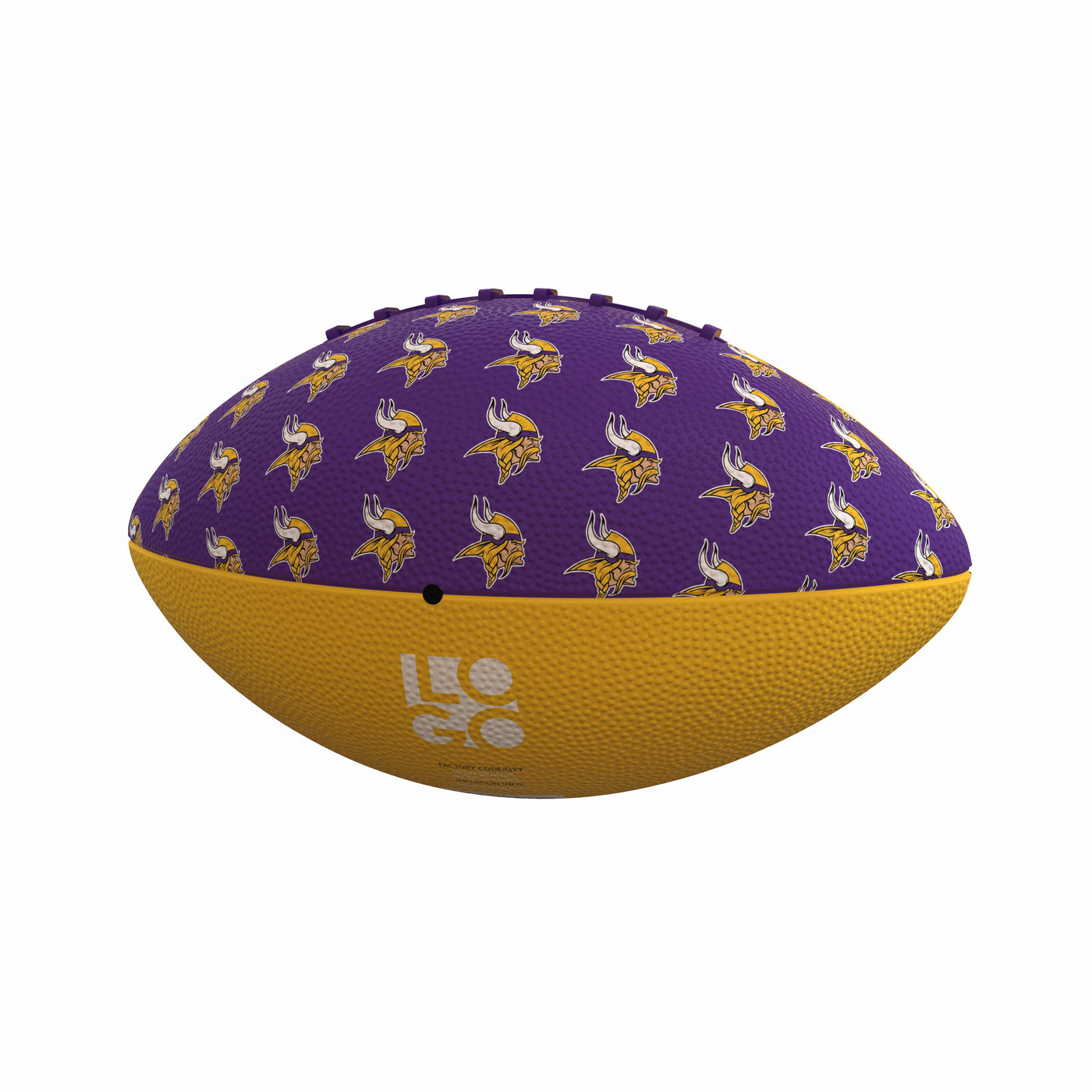 Minnesota Vikings Repeating Mini-Size Rubber Football