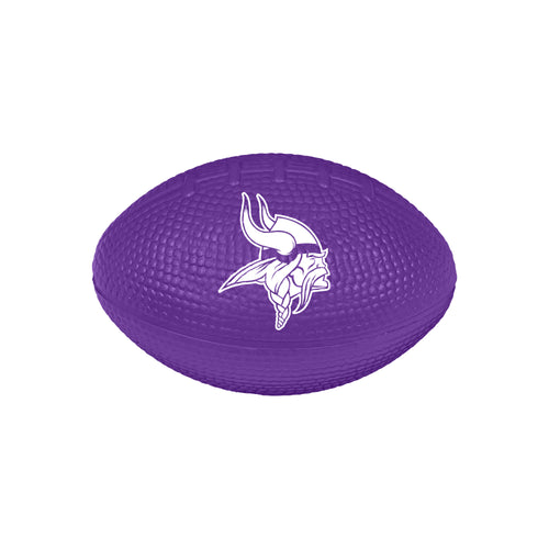 Minnesota Vikings Stress Less Football by Logo Brands, soft foam recreation football featuring team logo and colors.