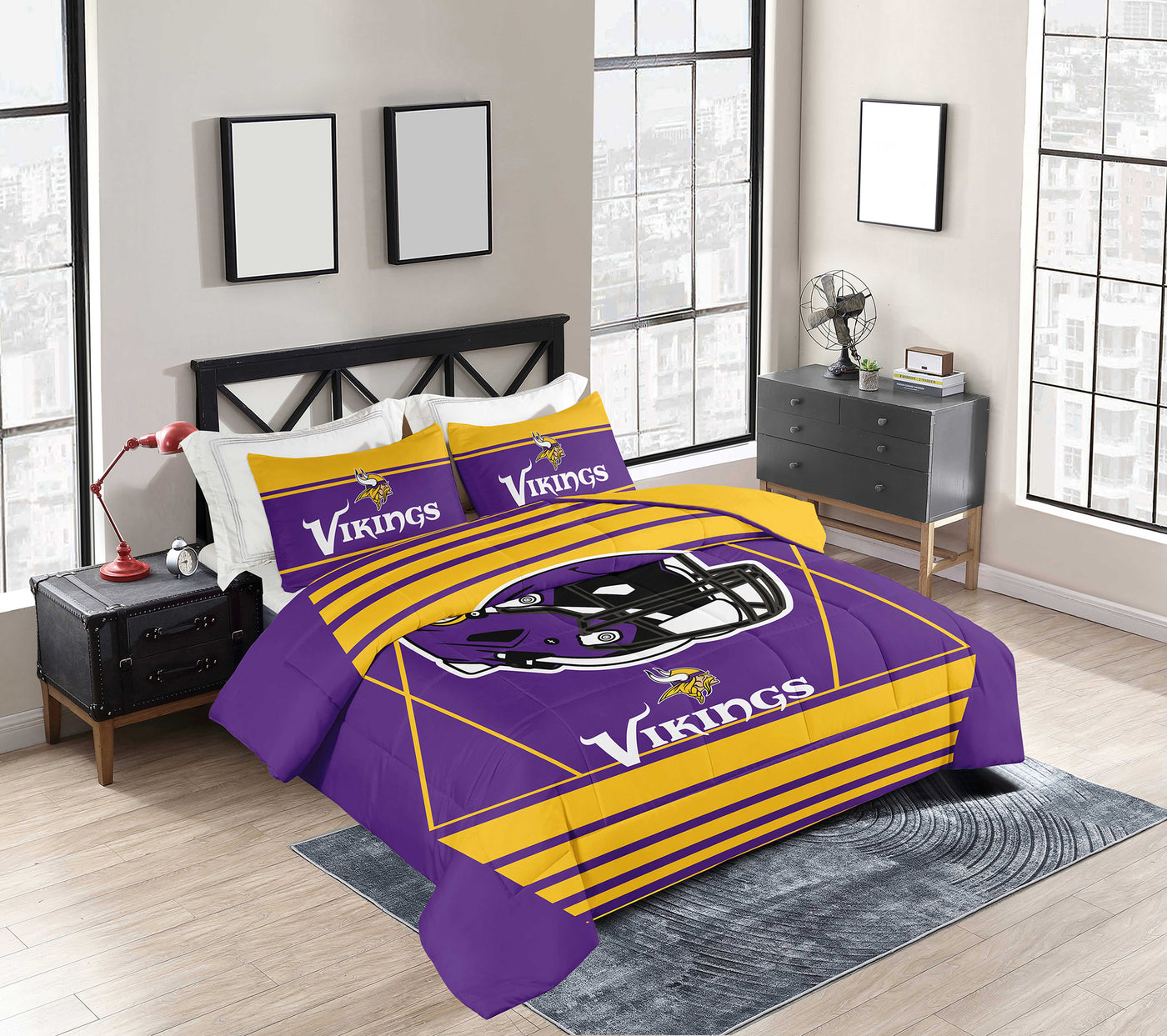 Minnesota Vikings Crosser Comforter Set Full/Queen