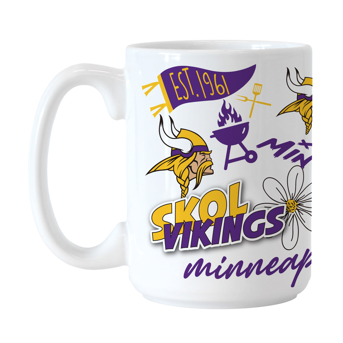 Minnesota Vikings 15oz Native Sublimated Mug