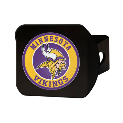 TRINITY NFL - Minnesota Vikings Color on Black Hitch Cover